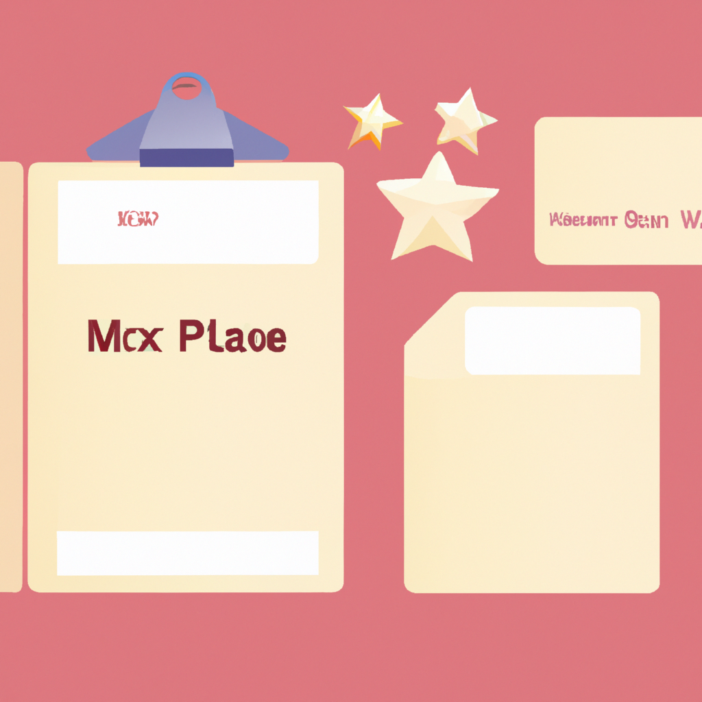 Empty favorites illustration with a star on a folder